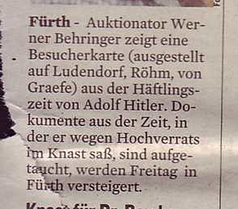 Hitler als Häftling